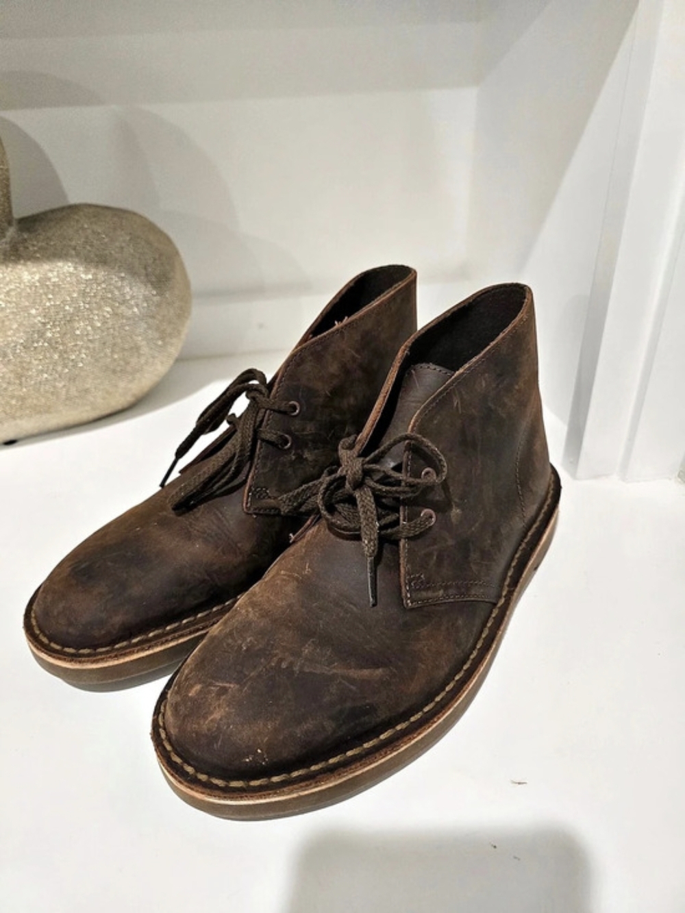 Clarks Collection Clarkdale Leather Chukka Boots Brown US 7